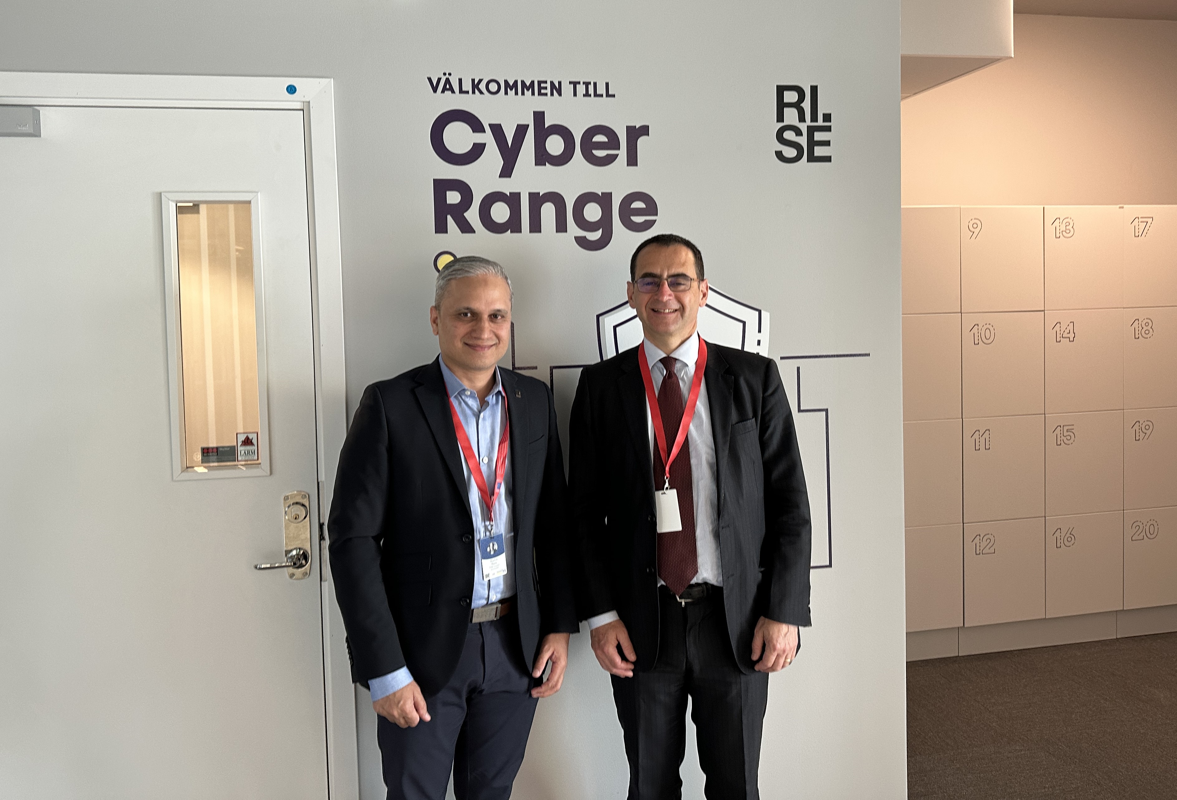 Miguel Gonzalez-Sancho, Head of Unit Cybersecurity Technology at European Commission, visits RISE Cyber Range, June 15, 2023